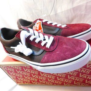 VANS Ward Suede/Canvas Port Royale /White Youth Kids Sneakers Size 5 New in Box